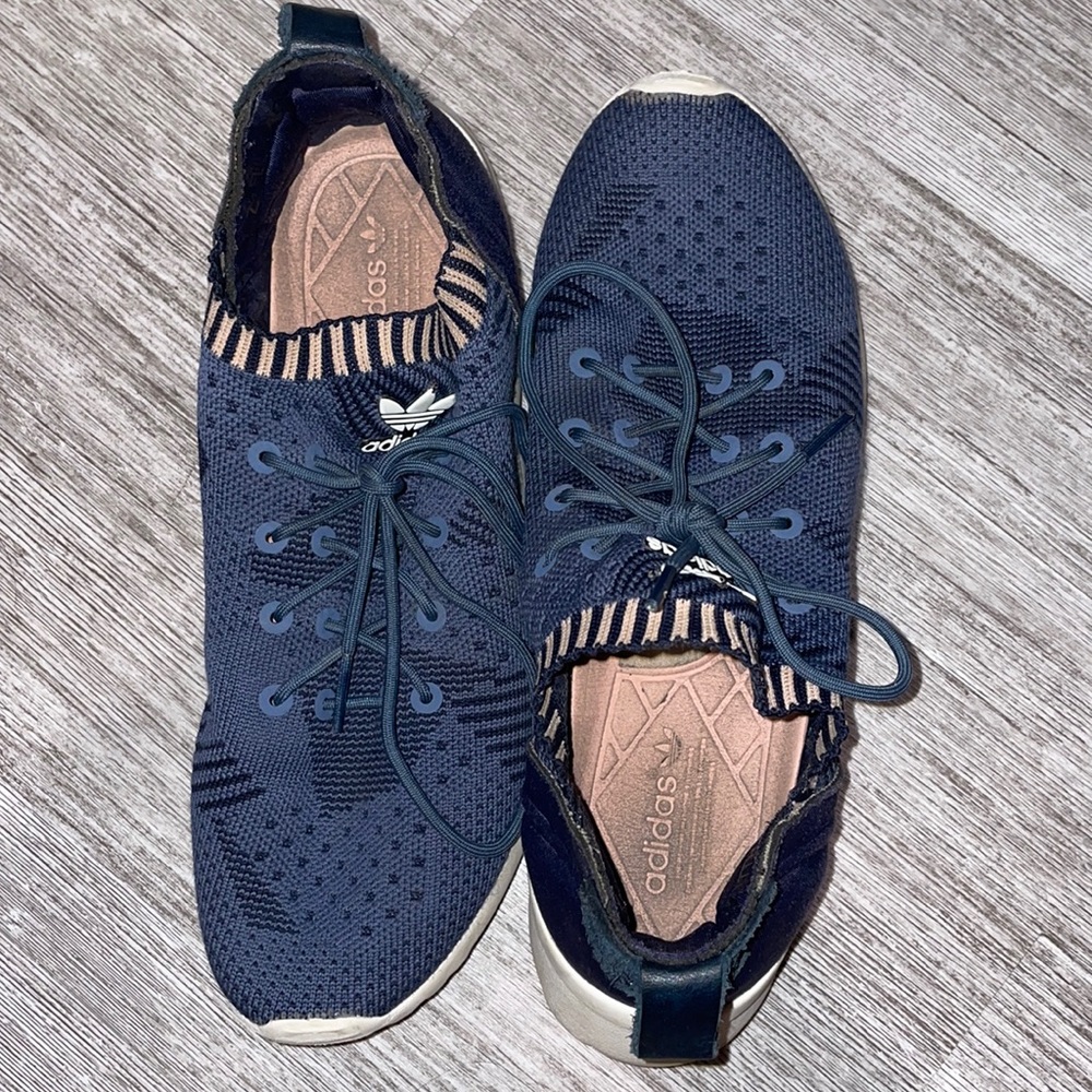 Blue adidas sneakers